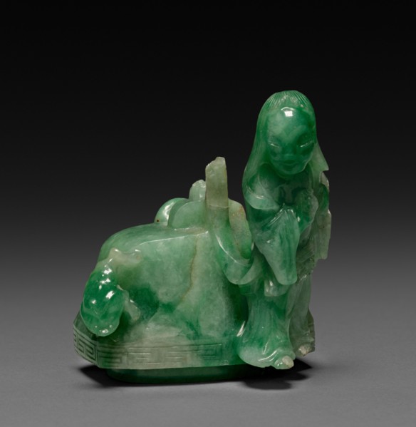 Three-Sectional Altar Group: Cylindrical Carving with Phoenix (lid), Qing Dynasty. China, Qing