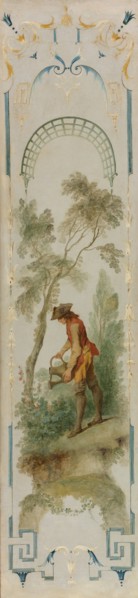 Wall Panals: The Gardener, Horticlture, The Vineyard, The See-Saw, The Swing, c. 1723-1727. Nicolas