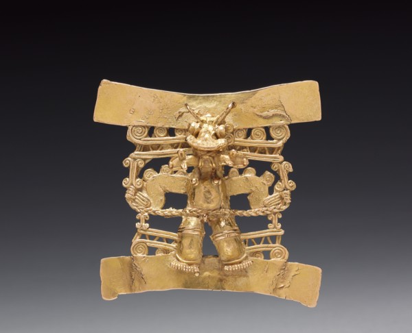 Animal-Headed Figure Pendant, c. 1000-1550. Costa Rica, Diquís region, 11th-16th century. Cast