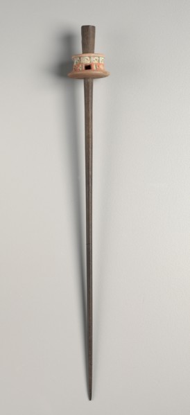 Spindle, c. 600-1000. Peru, South Coast, Wari Culture, Tiwanaku Style, 7th-10th Century. Wood with