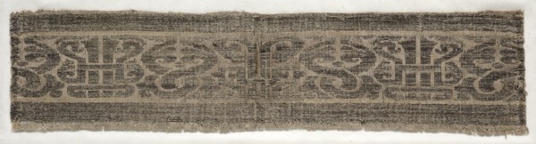 Fragment, 13th century. Spain, Mudejar, 13th century. Compound twill weave: silk and gold; overall: