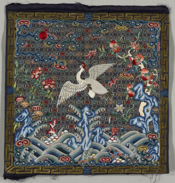 Insignia Square, 1736 - 1795. China, Qing Dynasty (1644-1912), Qianlong reign (1735-1795).