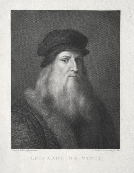 Leonardo da Vinci. Raffaello Morghen (Italian, 1761-1833). Engraving