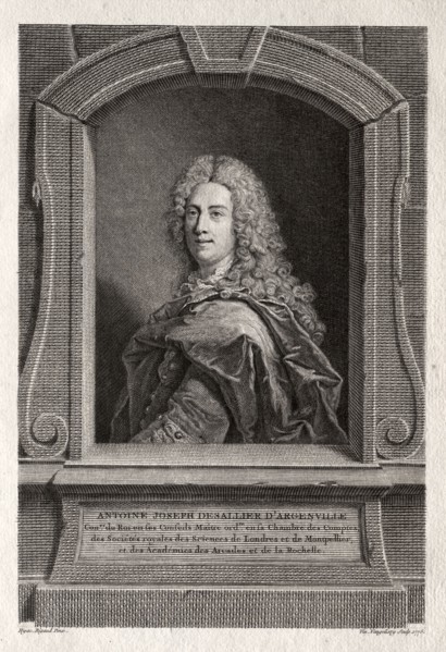 Portrait of Antoine Joseph de Sallier d'Argenville, 1775. Vincenzo Vangelisti (Italian, c.
