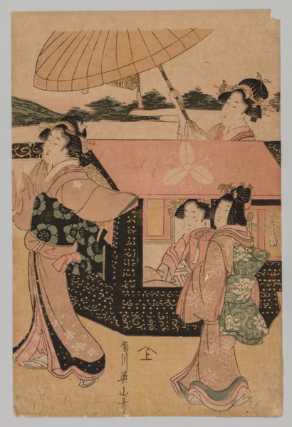No Title, 1787-1869. Kikugawa Eizan (Japanese, 1787-1867). Color woodblock print; sheet: 33.7 x 22