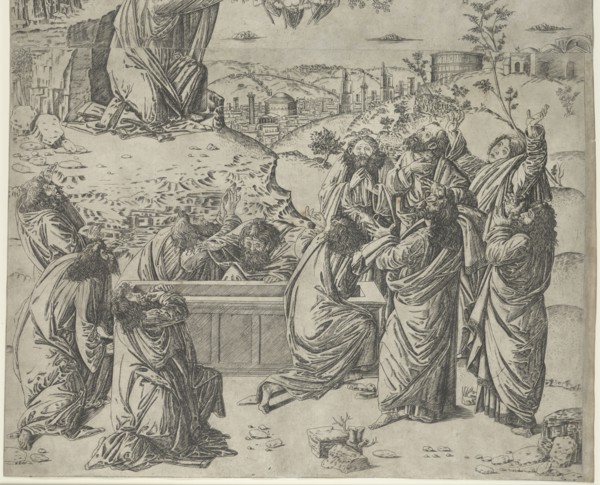 The Assumption of the Virgin, c. 1495. Francesco Rosselli (Italian, 1448-before 1513). Engraving