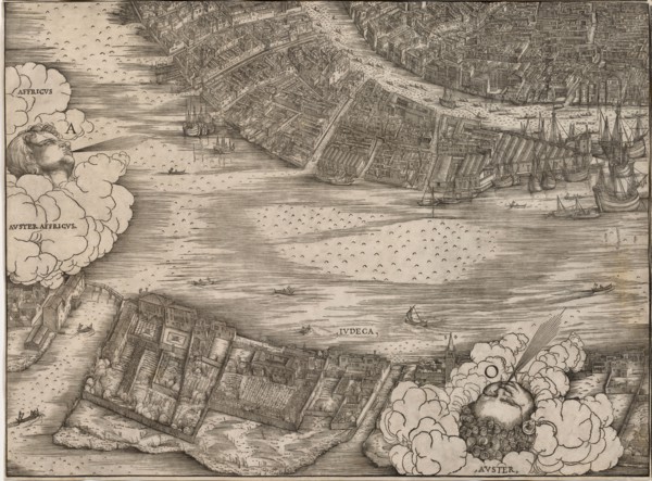 View of Venice, 1500. Jacopo de' Barbari (Italian, 1440/50-before 1515). Woodcut