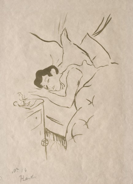 Les Vieilles histoires:  Ta Bouche, 1893. Henri de Toulouse-Lautrec (French, 1864-1901). Lithograph