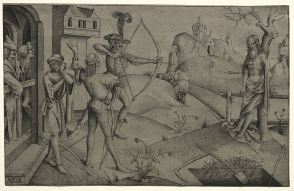 The King's Sons Shooting at their Dead Father's Body, 1495-1504. Nicolaus Alexander Mair von