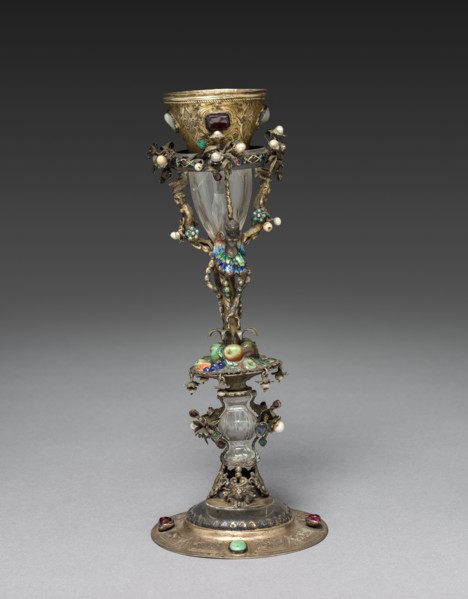 Blood Reliquary, 1500s. Italy (?), 16th century. Gilt silver; overall: 35.6 cm (14 in.); diameter