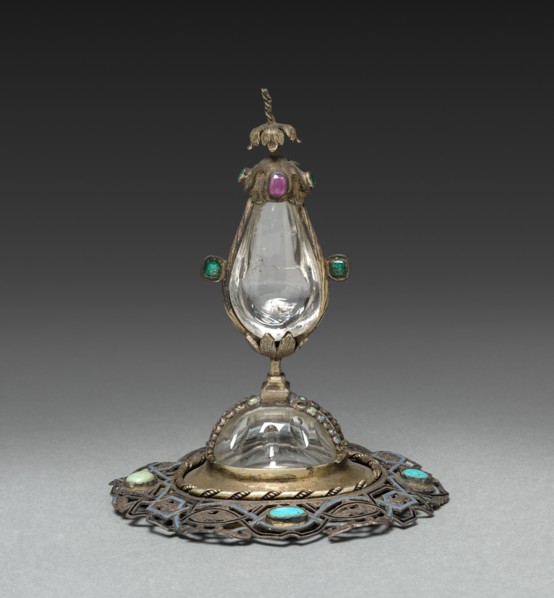 Blood Reliquary (lid), 1500s. Italy (?), 16th century. Gilt silver; overall: 35.6 cm (14 in.);