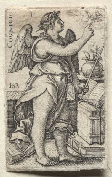 The Knowledge of God and the Seven Cardinal Virtues. Hans Sebald Beham (German, 1500-1550).