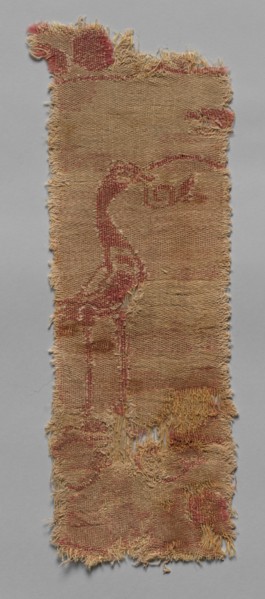 Two Fragments of Large Scale Roundel, 600s. Iran, 7th century. Compound twill; wool and cotton;