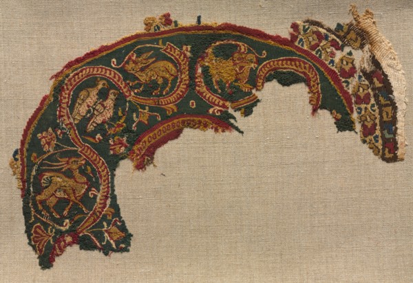 Fragmentary Segmentum from a Tunic, 700s. Egypt, late Umayyad to early Abbasid period, 8th century.