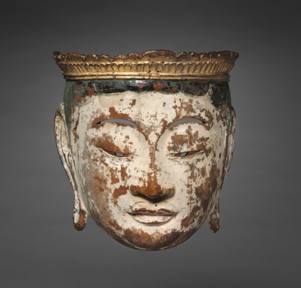 Processional Mask of a Bodhisattva: Gyodo Mask, late 1100s. Japan, late Heian Period (c. 900-1185).
