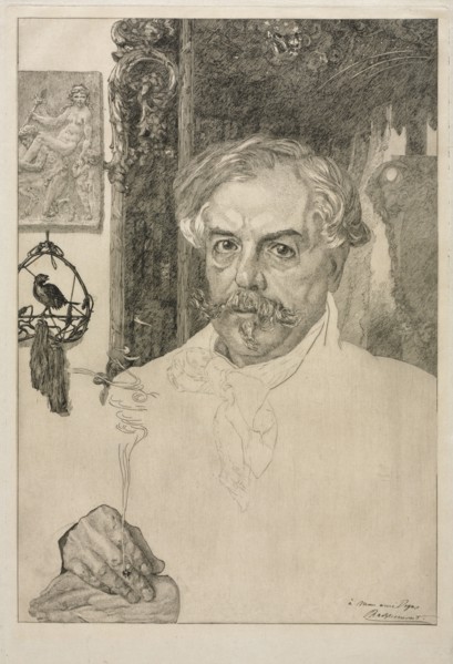 Edmond de Goncourt, 1882. Félix Bracquemond (French, 1833-1914). Etching with drypoint; sheet: 54.7