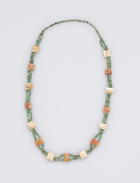 Necklace, before 1532. Peru. Turquoise beads and bone; overall: 67.4 cm (26 9/16 in.).