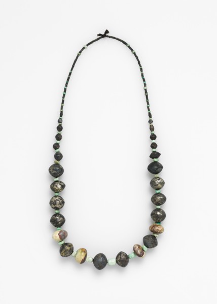 Necklace, before 1532. Peru. Silver and turquoise; overall: 63.6 cm (25 1/16 in.).