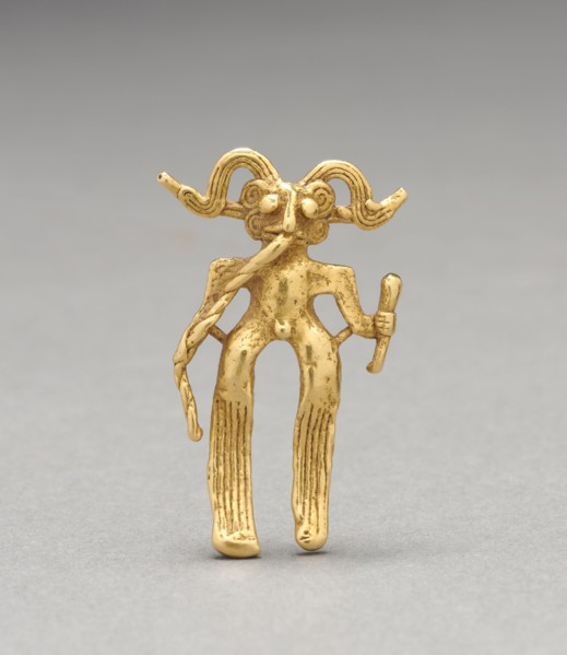 Figurine Pendant, c. 1000-1500. Western Panama, Veraguas-Gran Chiriquí Style, 11th-16th century.