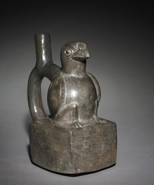 Darkware Vessel, 900-1470. Peru, North Coast, Chimú style (900-1470). Black ware; overall: 20 x 10