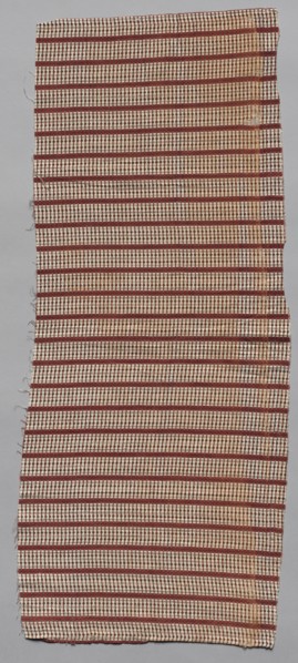 Roller Printed Cotton Textile, 19th century. America, 19th century. Plain cloth, roller printed: