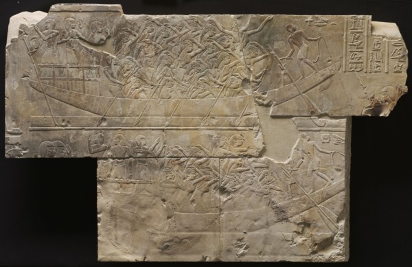 Two Boats with Female Mourners, c. 667-647 BC. Egypt, Thebes, Late Period, Late Dynasty 25 to Early
