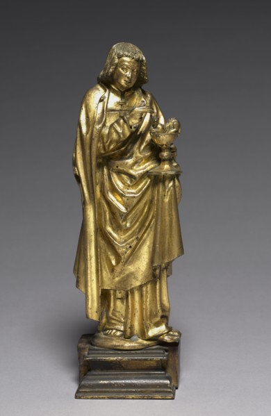 Saint John the Evangelist, 1450-1475. South Netherlands, probably Malines, 15th century. Gilt