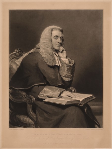 Sir John Taylor Coleridge. Samuel Cousins (British, 1801-1887). Mezzotint