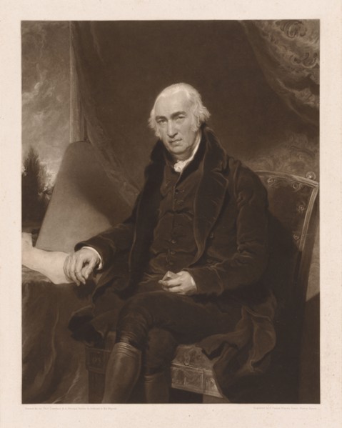 James Watt, 1815. Charles Turner (British, c. 1773-1857). Mezzotint