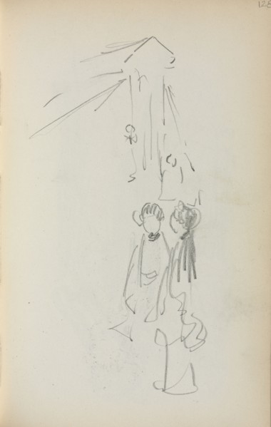 Italian Sketchbook: Figures (page 128), 1898-1899. Maurice Prendergast (American, 1858-1924).