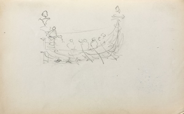 Italian Sketchbook: Venetian Boat (page 29), 1898-1899. Maurice Prendergast (American, 1858-1924).