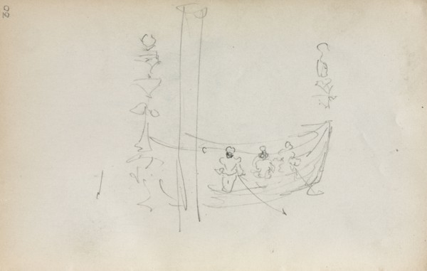 Italian Sketchbook: Venetian Boat (page 30), 1898-1899. Maurice Prendergast (American, 1858-1924).