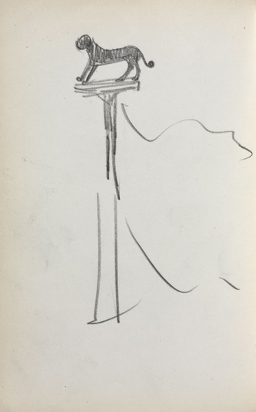 Italian Sketchbook: San Marco Lion (?) (page 39), 1898-1899. Maurice Prendergast (American,