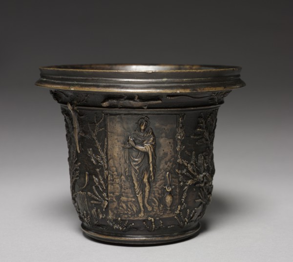 Mortar, c. 1550-1560. Workshop of Wenzel Jamnitzer I (German, 1508/09-1585), with plaquettes cast