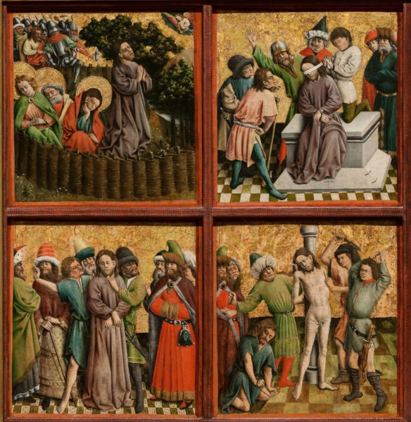 Altarpiece with The Passion of Christ, c. 1440s. Master of the Schlägl Altarpiece (German). Oil and