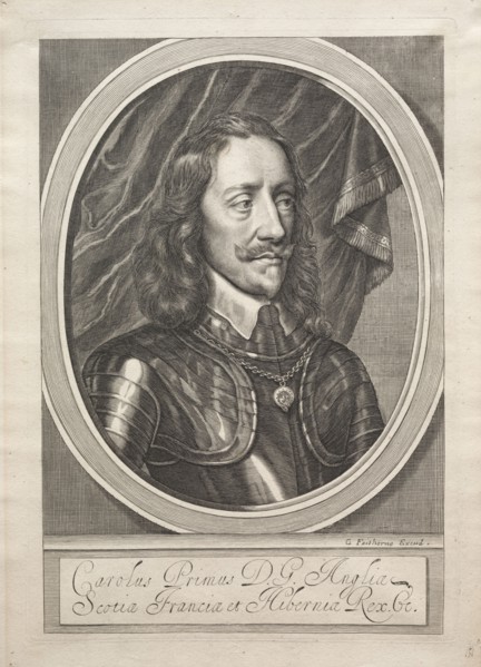 Charles I. William Faithorne (British, 1616-1691). Engraving