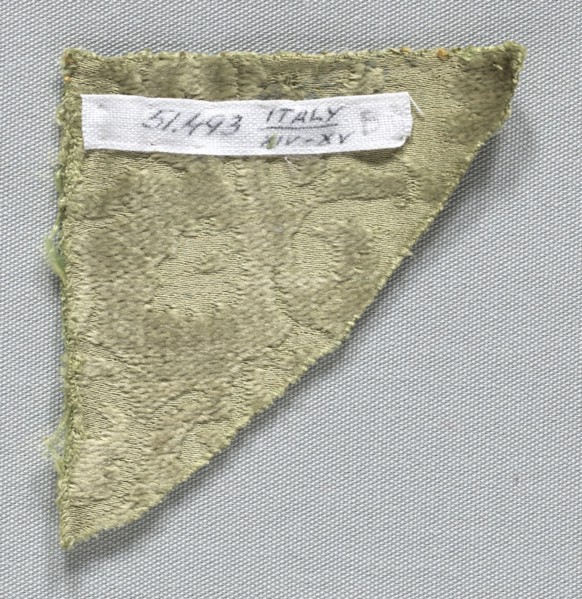 Fragment of a Chasuble, 1400-1420. Italy, beginning of the 15th century. Velvet (cut and voided);