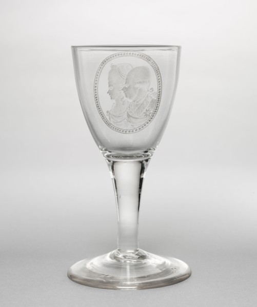 Goblet: Portrait of William V, Prince of Orange and his wife, Frederica Sophia Wilhelmine of