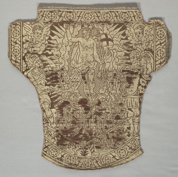 Textile Fragment, 1450-1499. Italy, Florence, second half of 15th century. Lampas weave; silk and