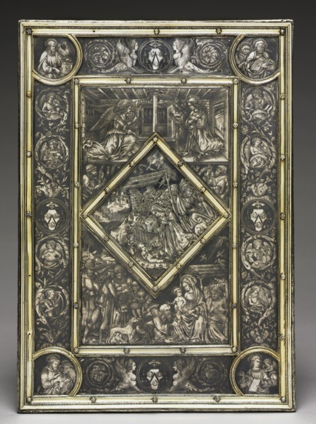 Front Cover for a Gospel Book of French Cardinal Jean La Balou (1421-1491), c. 1467-1468. Italy,