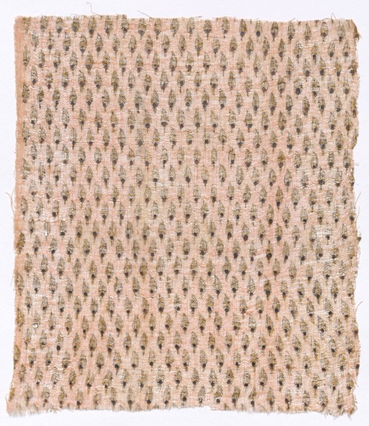 Fragment, 1700s. India, Rajasthan or Northern Deccan, 18th century. Block printed and applied