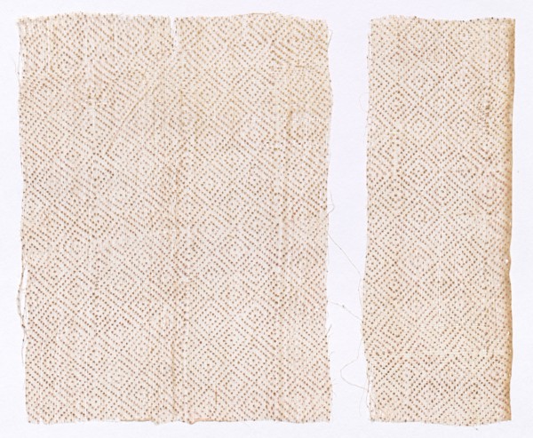 Fragments, 1800s. India, Rajasthan ?, 19th century. Block printed with gold leaf on cotton muslin;