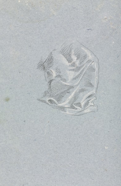 Verona Sketchbook: Drapery study (page 94), 1760. Francesco Lorenzi (Italian, 1723-1787). Black