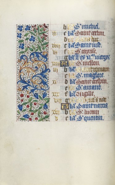 Book of Hours (Use of Rouen): fol. 10v, c. 1470. Master of the Geneva Latini (French, active Rouen,