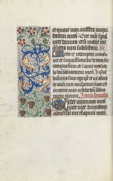 Book of Hours (Use of Rouen): fol. 115v, c. 1470. Master of the Geneva Latini (French, active