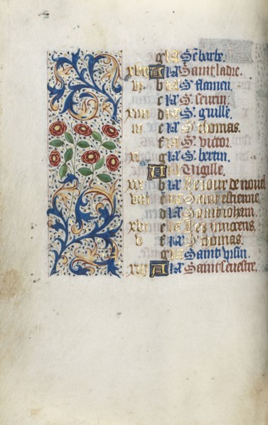 Book of Hours (Use of Rouen): fol. 12v, c. 1470. Master of the Geneva Latini (French, active Rouen,