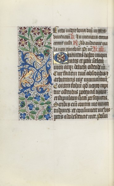 Book of Hours (Use of Rouen): fol. 122v, c. 1470. Master of the Geneva Latini (French, active