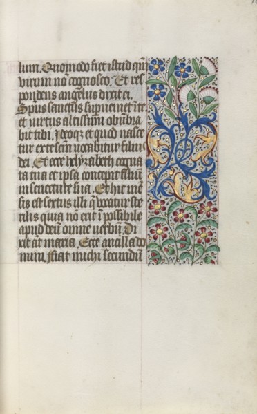 Book of Hours (Use of Rouen): fol. 16r, c. 1470. Master of the Geneva Latini (French, active Rouen,