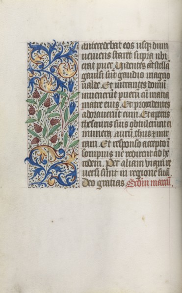 Book of Hours (Use of Rouen): fol. 17v, c. 1470. Master of the Geneva Latini (French, active Rouen,
