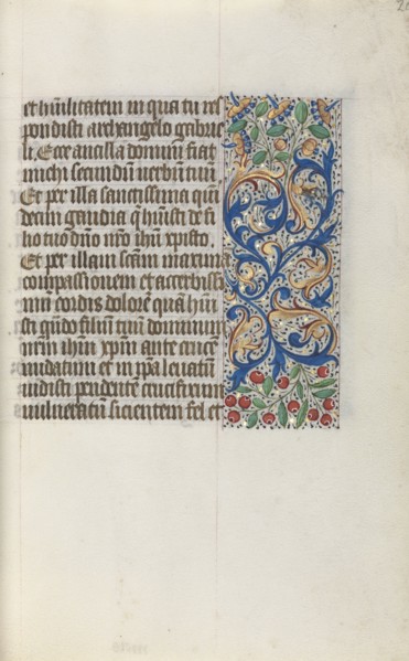 Book of Hours (Use of Rouen): fol. 20r, c. 1470. Master of the Geneva Latini (French, active Rouen,